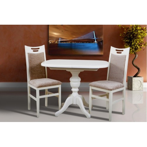 Стіл обідній Тріумф (білий, ваніль)