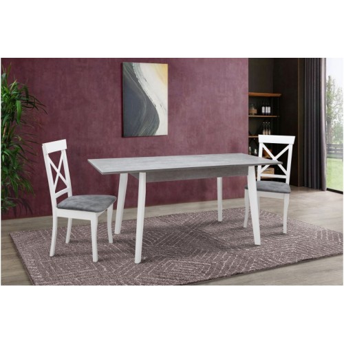 СТІЛ ОБІДНІЙ ПОРТЛЕНД (Сірий/БІЛИЙ)