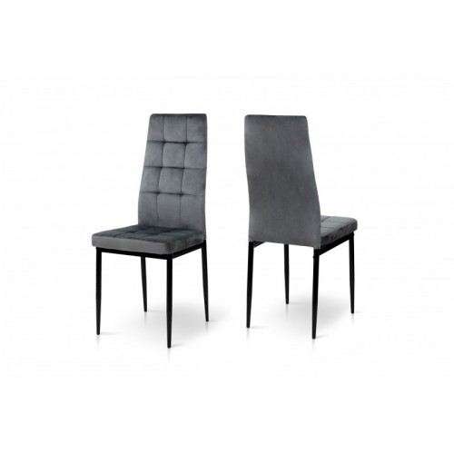Стілець Айс (Велюр Темно-сірий) Стілець Айс (Велюр Темно-сірий)