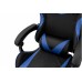 Стілець комп'ютерний Слім (чорний/синій)
