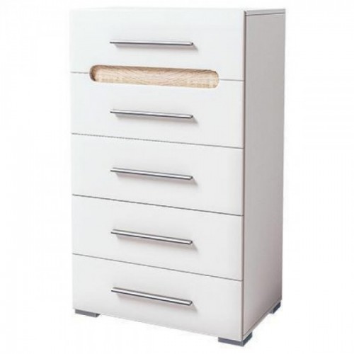 Комод 60 Б'янко Білий / Дуб сонома