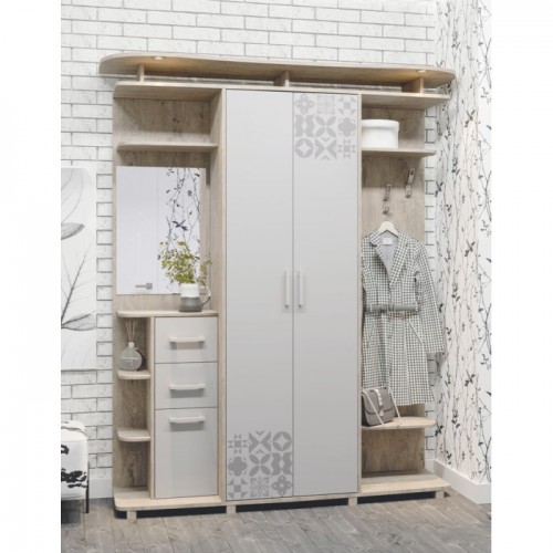 Передпокій Силует 3 Дуб крафт сірий/Попелястий