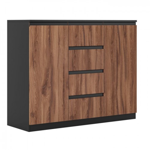 Комод 2Д4Ш Фріда Дуб ліворно/Чорний Комод 2Д4Ш Фріда Дуб ліворно/Чорний
