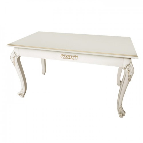 Стіл обідній Лаціо Білий / Прованс світлий з патиною Стіл обідній Лаціо Білий / Прованс світлий з патиною