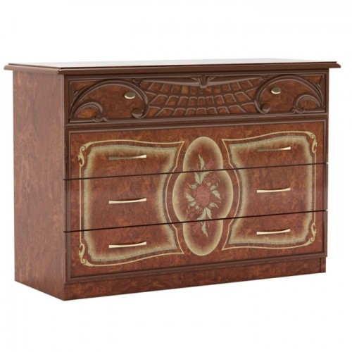 Комод Кармен Нова Горіх /Піно горіх, лак, художній друк