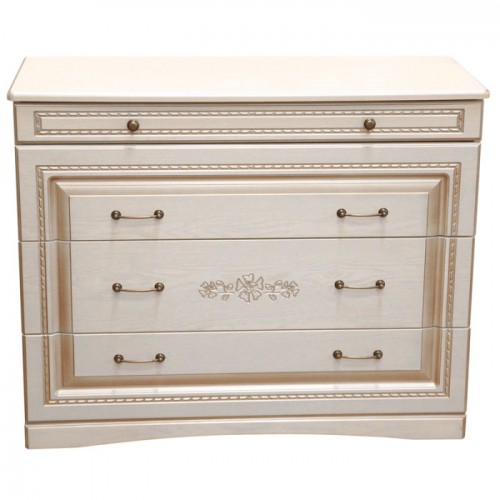 Комод Ніколь Білий / Біле дерево, патина