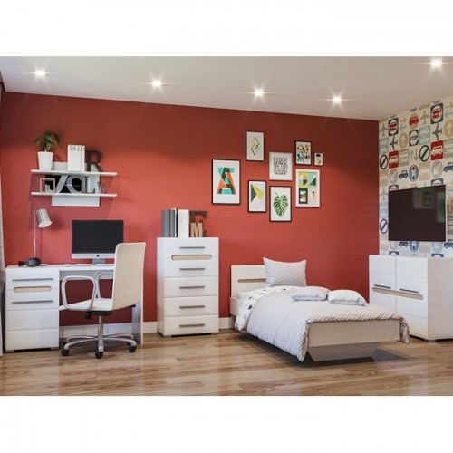 Дитяча кімната Б'янко Білий / дуб сонома Дитяча кімната Б'янко Білий / дуб сонома