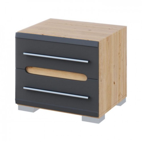 Тумба Б'янко Графіт / Дуб артизан Тумба Б'янко Графіт / Дуб артизан