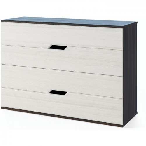 Комод Марія Дуб борас / Біле золото