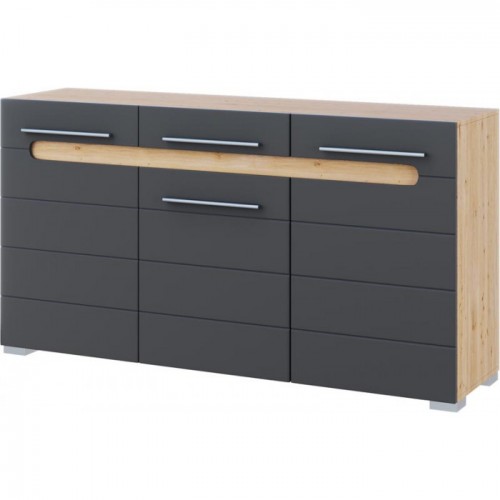 Тумба Б'янко 3Д Графіт / Дуб артизан Тумба Б'янко 3Д Графіт / Дуб артизан