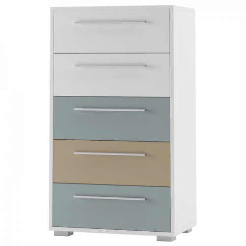 Комод 60 Твіст 1 Білий/Сірий/Блакитний Комод 60 Твіст 1 Білий/Сірий/Блакитний