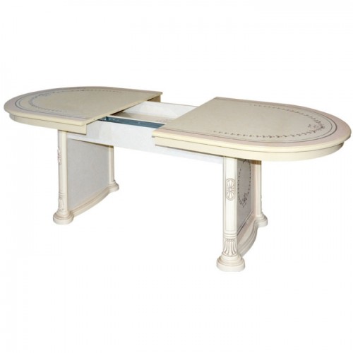 Стіл розсувний Вівальді Піно Лак / Піно Лак, художній друк Стіл розсувний Вівальді Піно Лак / Піно Лак, художній друк