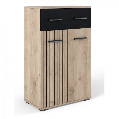 Комод Амбре Дуб білий/Чорний