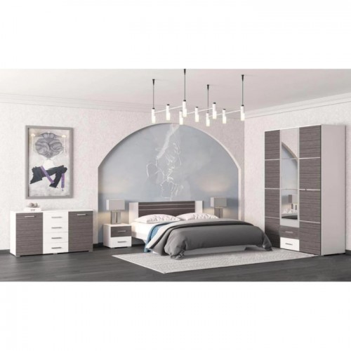 Спальня Круїз 3Д Білий/Дакар
