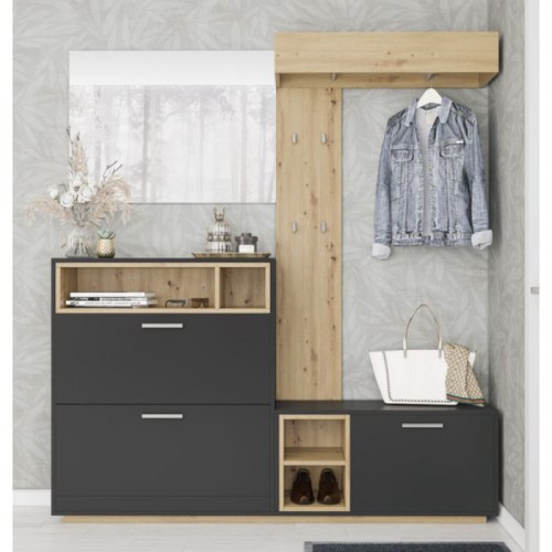 Передпокій Хайді Дуб артизан/ Антрацит