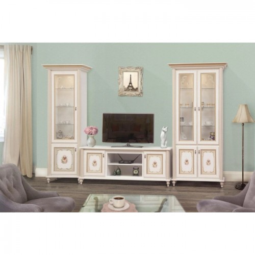 Вітальня Парма Білий / Світлий прованс