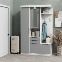 Прихожая Силует 1 Артвуд светлый/ Серая мышка Прихожая Силует 1 Артвуд светлый/ Серая мышка