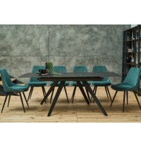 Керамический стол Васко TML-893 неро дорадо + черный