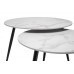 Комплект журнальных столов CT-31 Беатрис вайт клауд + чёрный
