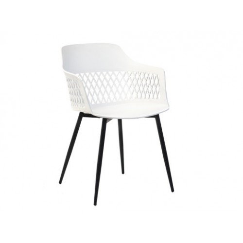 Стул P-10 белый + чёрный