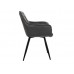 Стул M-65 серый велюр + черный