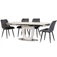 Керамический стол TML-825 белый мрамор