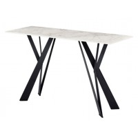 Консоль "Тео" бьянко карарра + черный