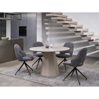 Стол круглый полиуретановый МДФ TМ-200 теплый песок