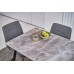 Обеденный керамический стол TM-100 калакатта грей + черный