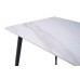 Обеденный керамический стол TM-100 олимпо вайт + черный