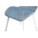 Стул N-54 голубой топаз велюр + белый Стул N-54 голубой топаз велюр + белый