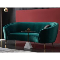 Софа "Сильвия" изумрудный + золото