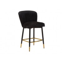 Полубарный стул B-126 черный + черный