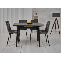 Керамический стол TM-87-1 айс грей + черный