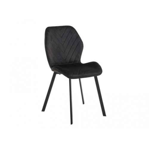 Стул N-54 черный велюр + черный Стул N-54 черный велюр + черный