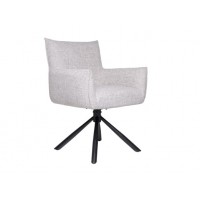 Стул поворотный R-90 светло-серый + черный