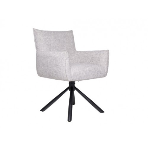 Стул поворотный R-90 светло-серый + черный