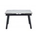 Керамический стол TM-88-1 вайт клауд + черный