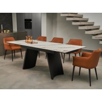 Керамический стол Олимпия ТМL-985 калакатта голд + чёрный