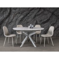 Керамический стол Офелия TML-1250 калакатта кристалл + белый Керамический стол Офелия TML-1250 калакатта кристалл + белый