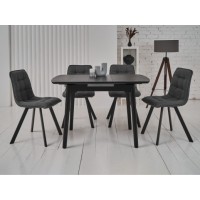 Керамический стол TM-87-1 черный оникс + черный