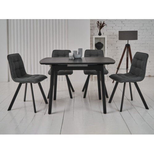 Керамический стол TM-87-1 черный оникс + черный