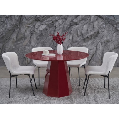 Стол круглый полиуретановый МДФ TМ-200 винный