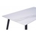 Обеденный керамический стол TM-100 олимпо вайт + черный