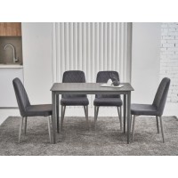 Обеденный керамический стол TM-110 петра грей + серый