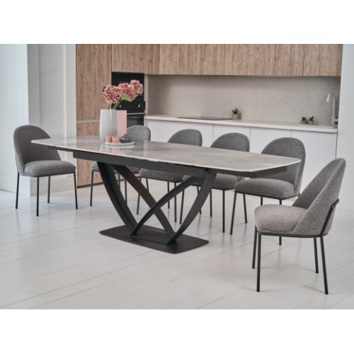 Керамический стол Массимо TML-950 ребекка грей + черный