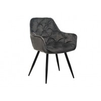 Стул M-65 серый велюр + черный