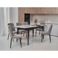 Керамический стол TM-89 каса вайт + черный