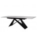 Керамический стол Бруно TML-880 белый мрамор + черный Керамический стол Бруно TML-880 белый мрамор + черный