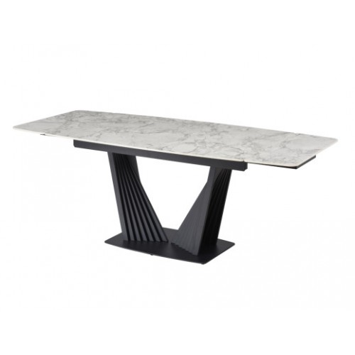 Керамический стол Феличе TML-1000-1 клауди грей + чёрный